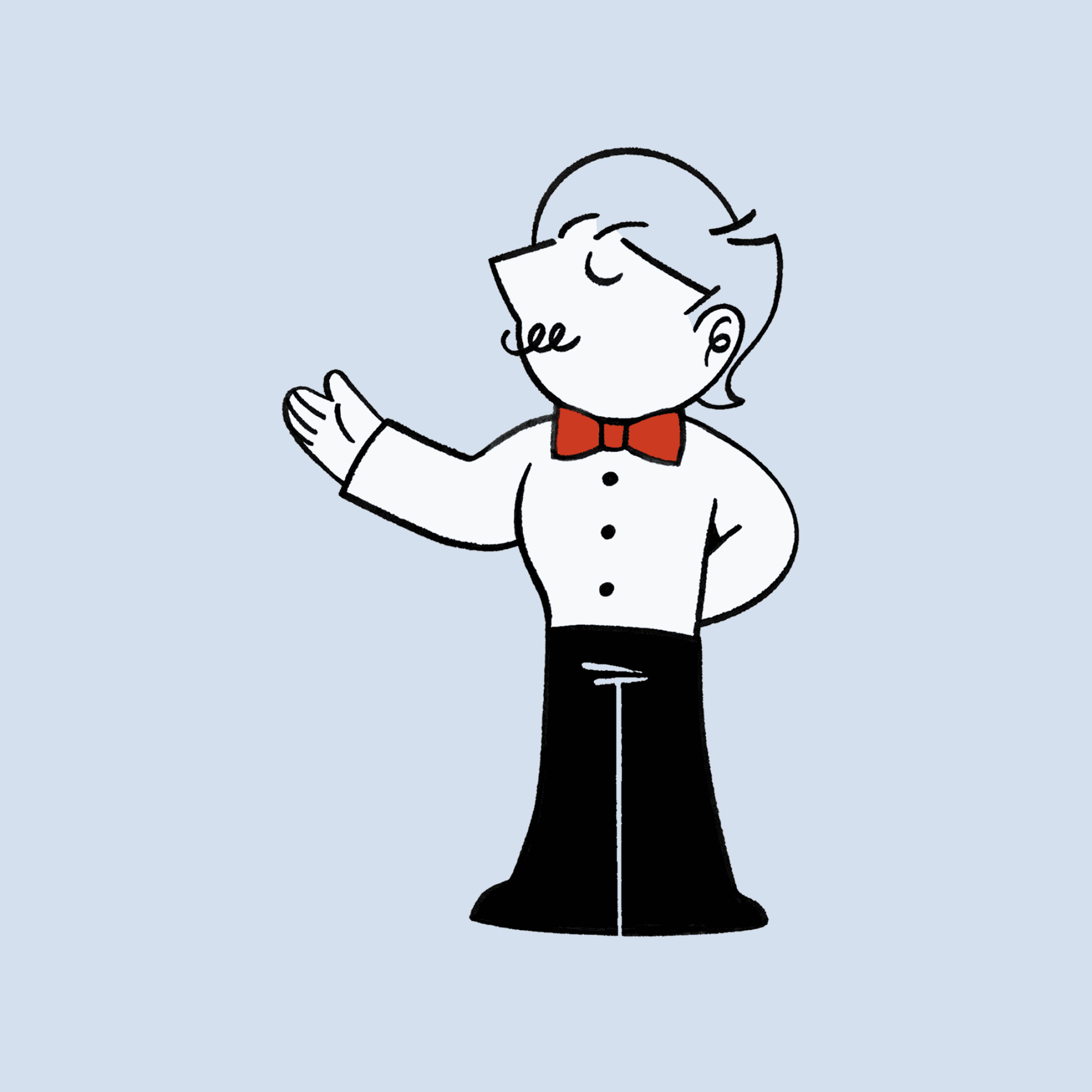 Alfred mascot greeting