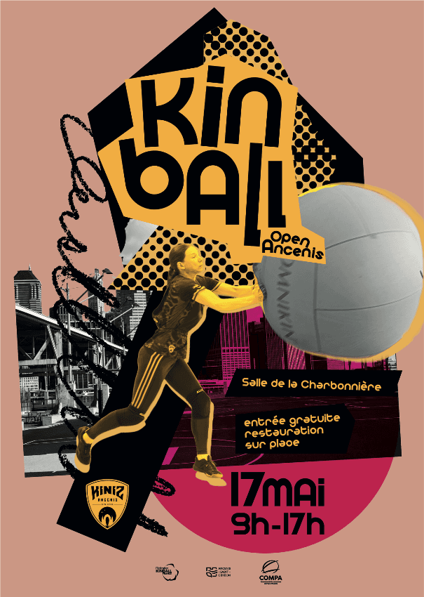 Affiche de l'Open de Kin-Ball d'Ancenis du 17/05/2024