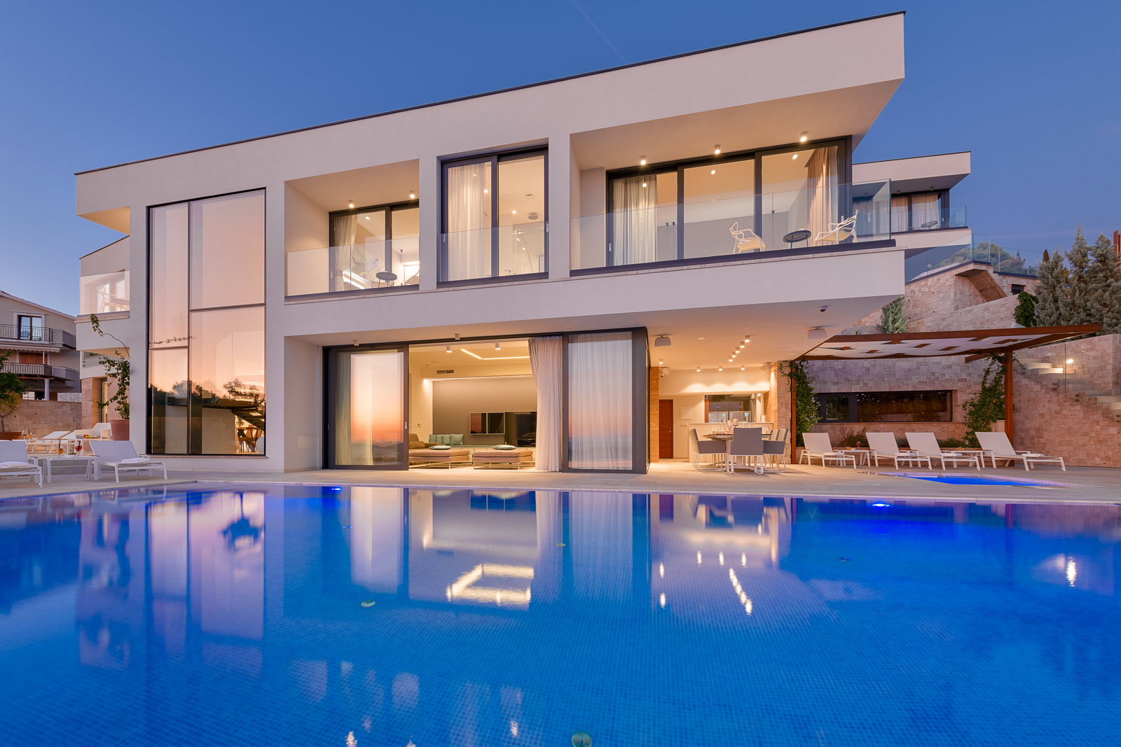 Villa Anabel terras en zeezicht