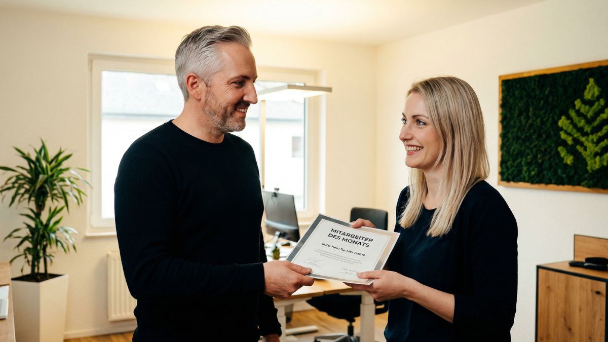 Mitarbeiter bei einer gemeinsamen Gesundheitsmaßnahme im Betrieb