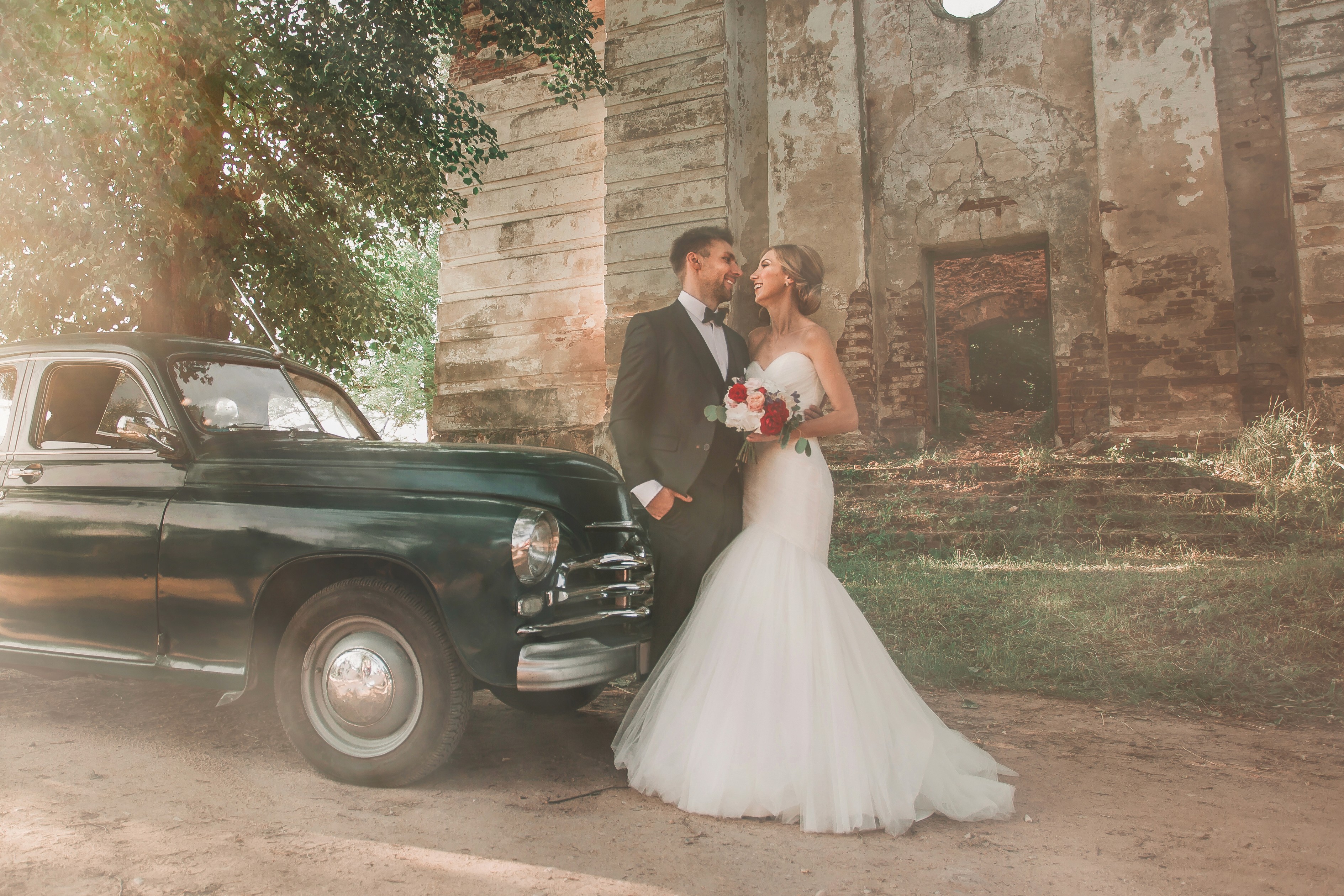 Romantic one-page wedding website template for sharing your love story, wedding events, guest details, and RSVPs