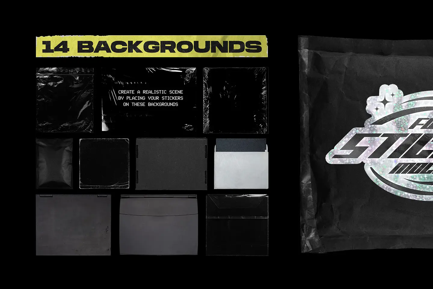 Sticker Labs high resolution backgrounds for creating realistic sticker scenes