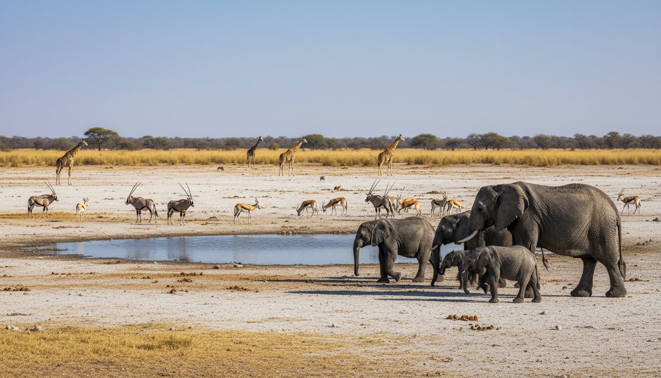Etosha panorama fauna