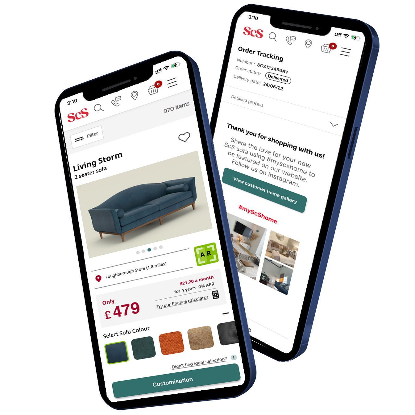 tracking page mockup