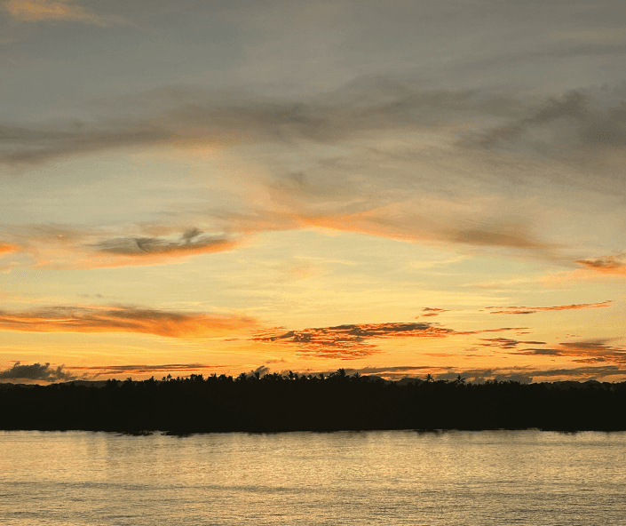 The sunset in Siargao, Philippines