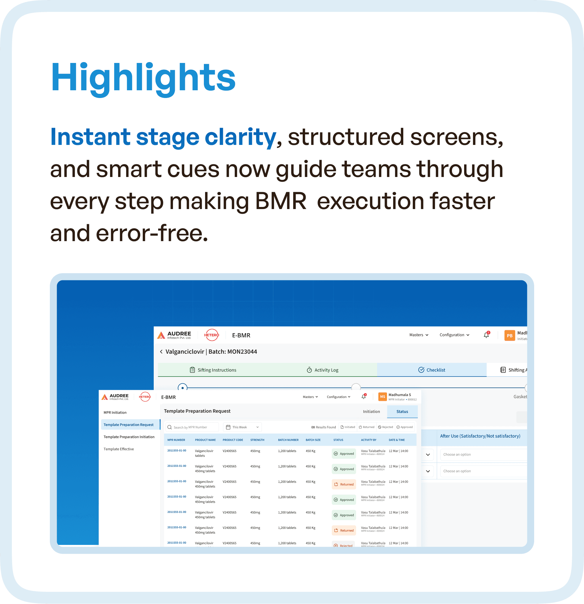 Highlights defined in short