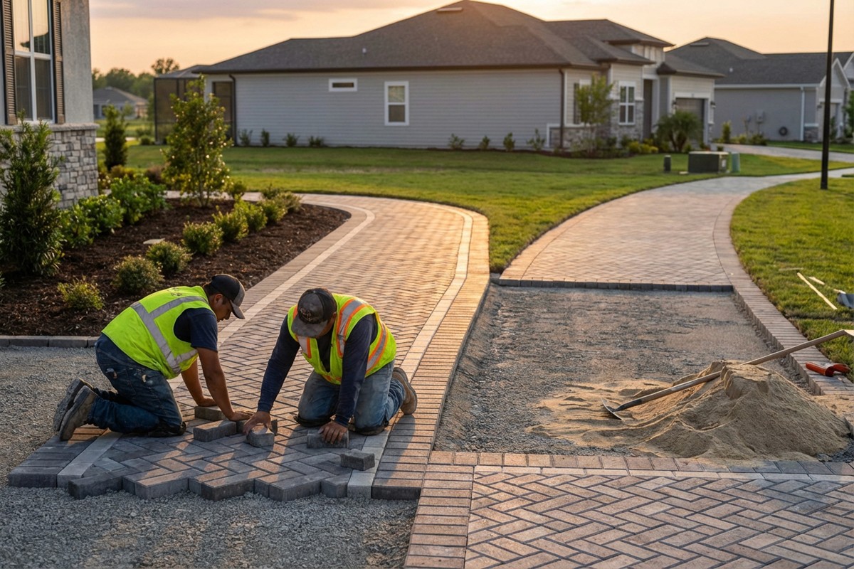 układanie chodników