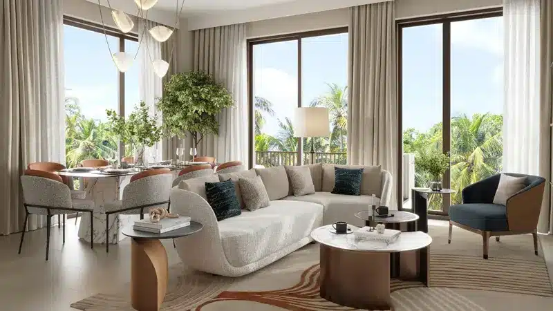 Emaar Mangrove Living room interior Creek harbour
