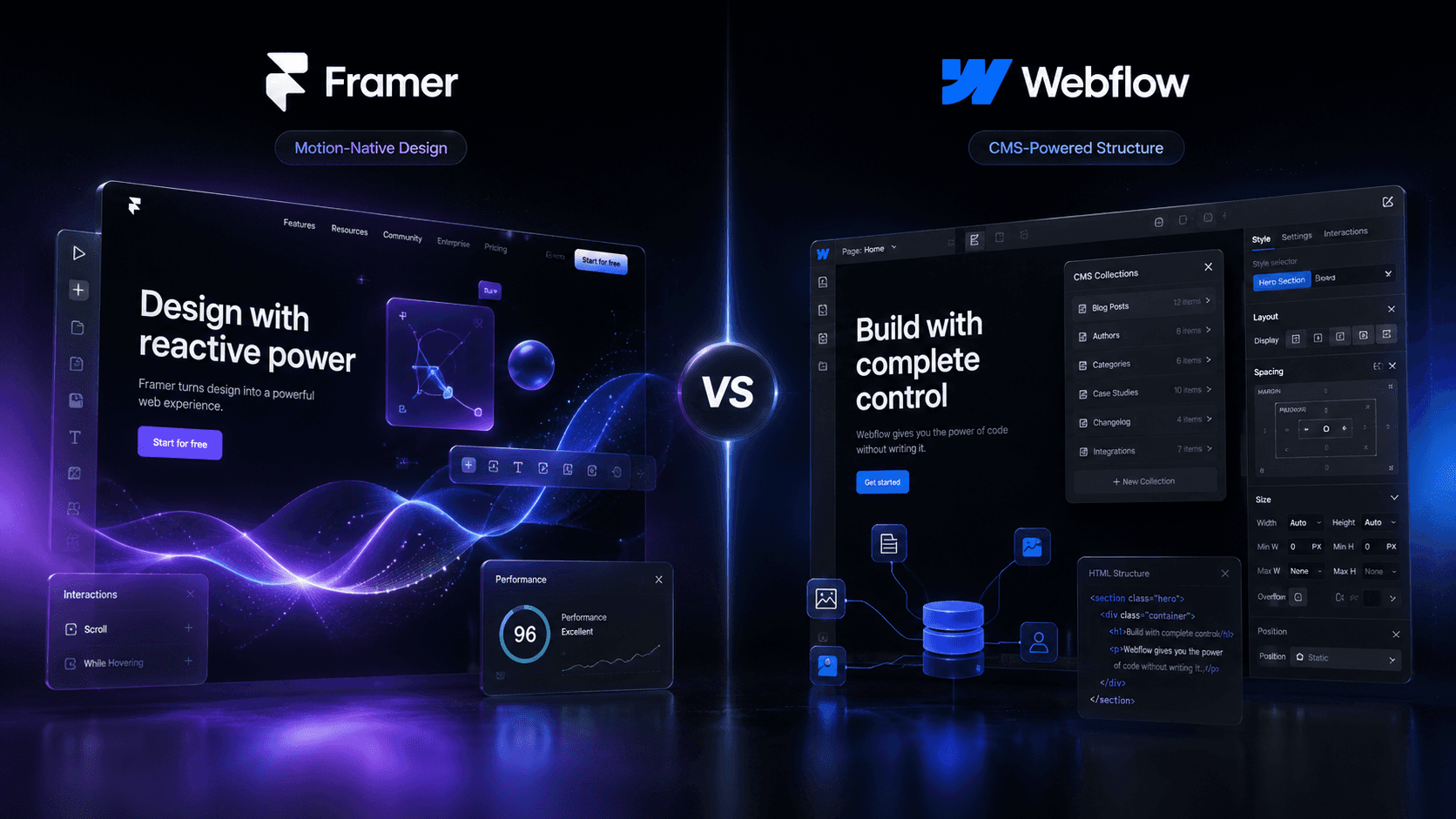 Framer vs Webflow