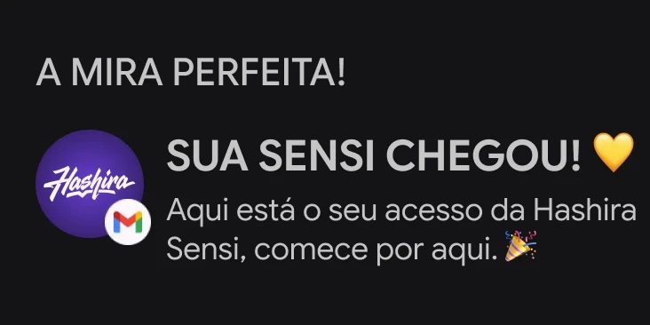 asso 1: você recebe o acesso no e-mail