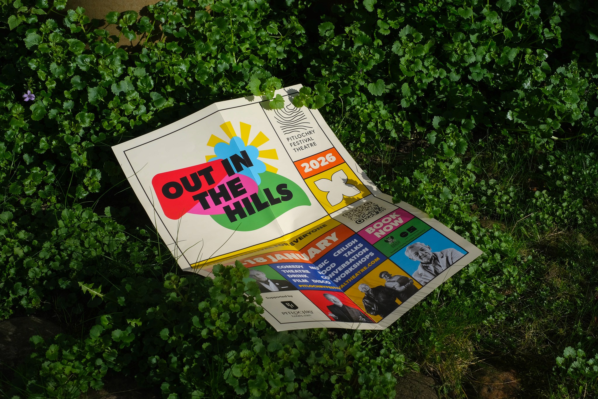 Campaign design by S+Co for Pitlochry Festival Theatre - Out in the Hills festival