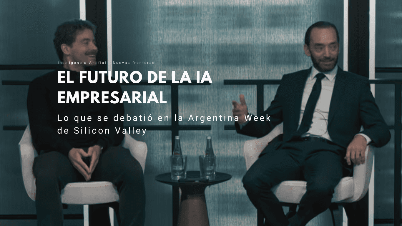 anel sobre inteligencia artificial en la Argentina Week de Silicon Valley con Guillermo Rauch, CEO de Vercel, debatiendo el futuro de la IA para empresas