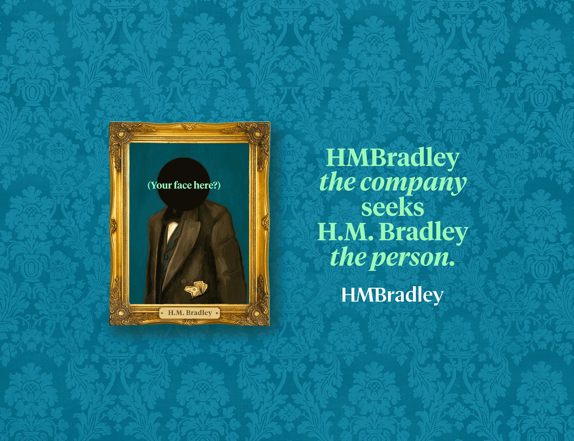 A series of four portraits with open faces to envision yourself as HMBradley