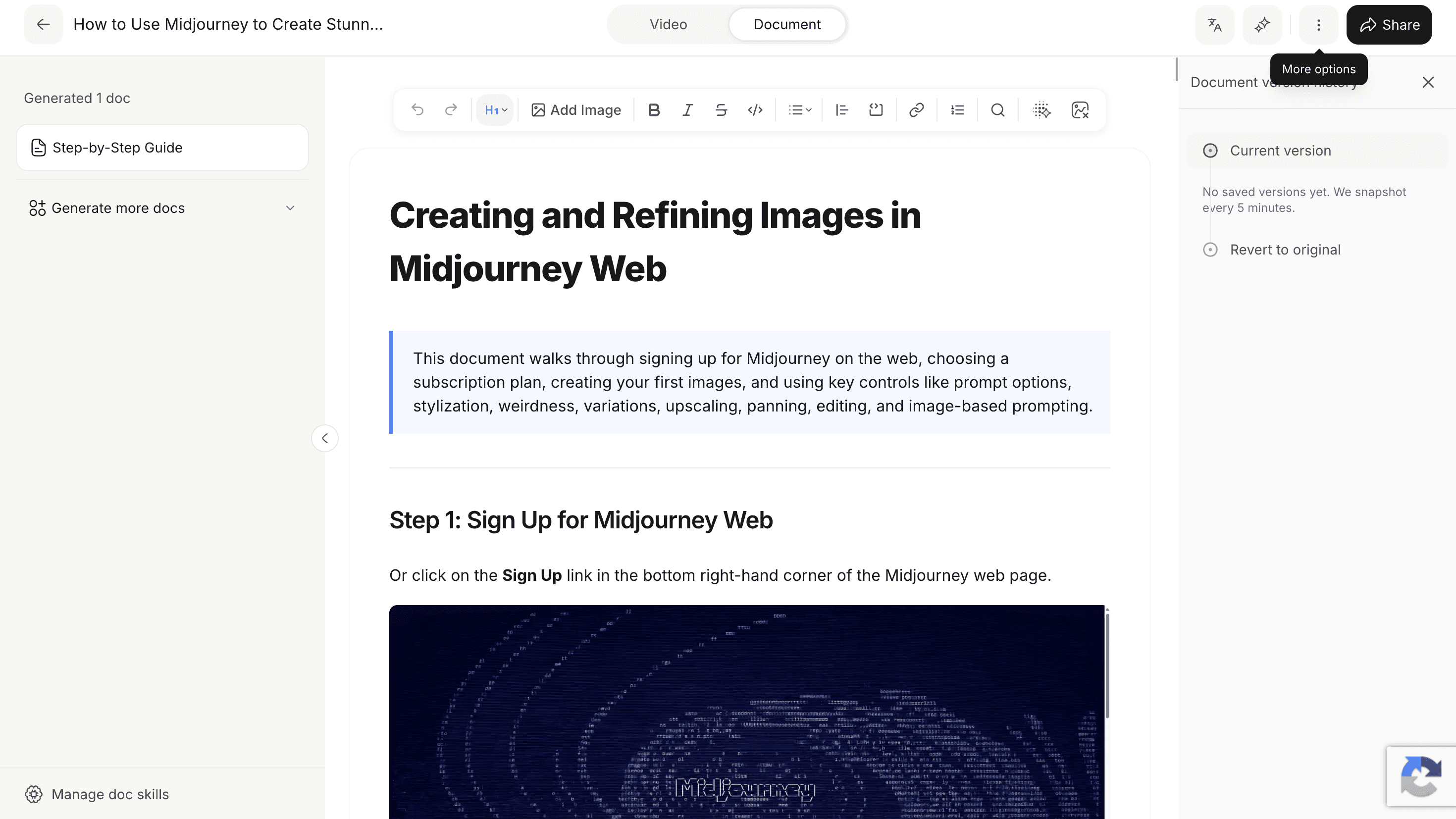 Version, Monitor, and Revise