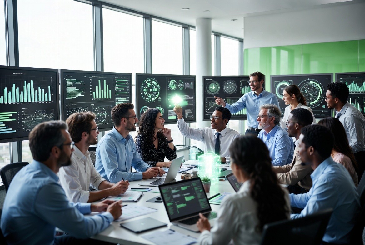 Aerial view of a winding road cutting through rocky terrain and sandy landscape.