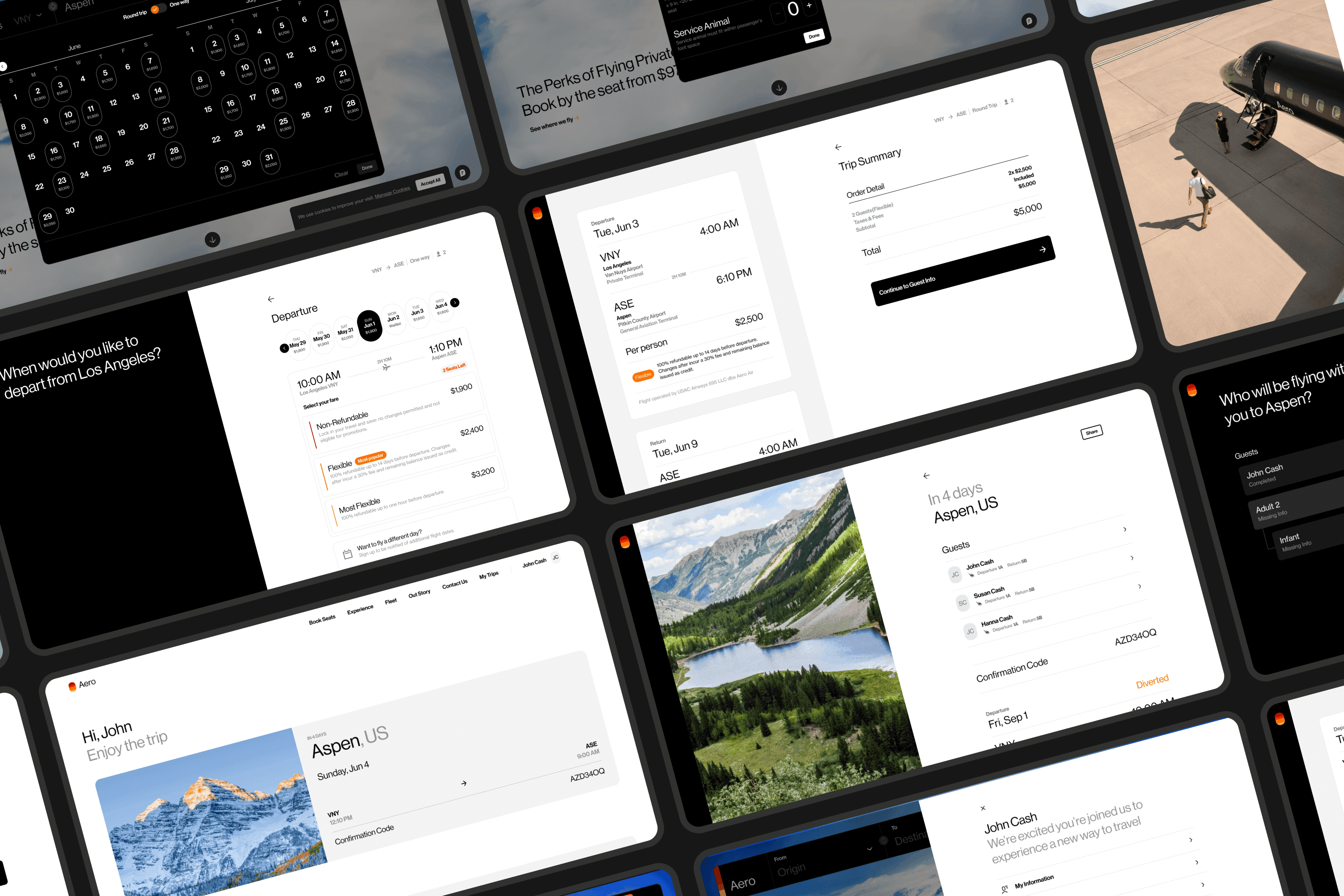 Aero - Desktop screens