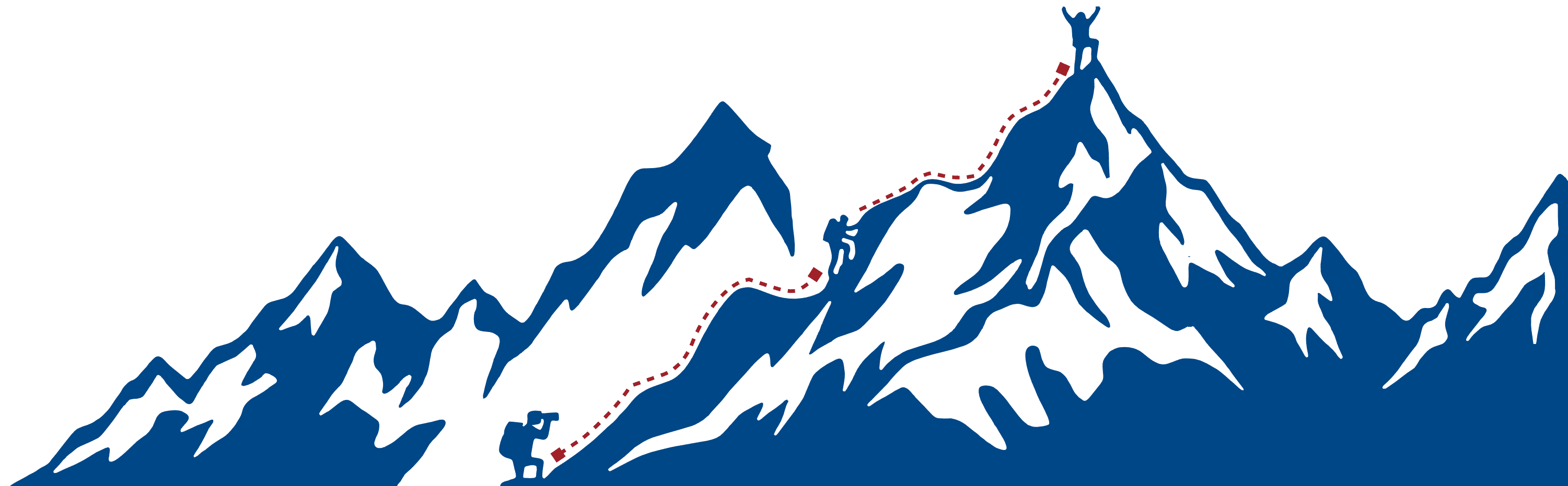 Vector drawing of a mountain range