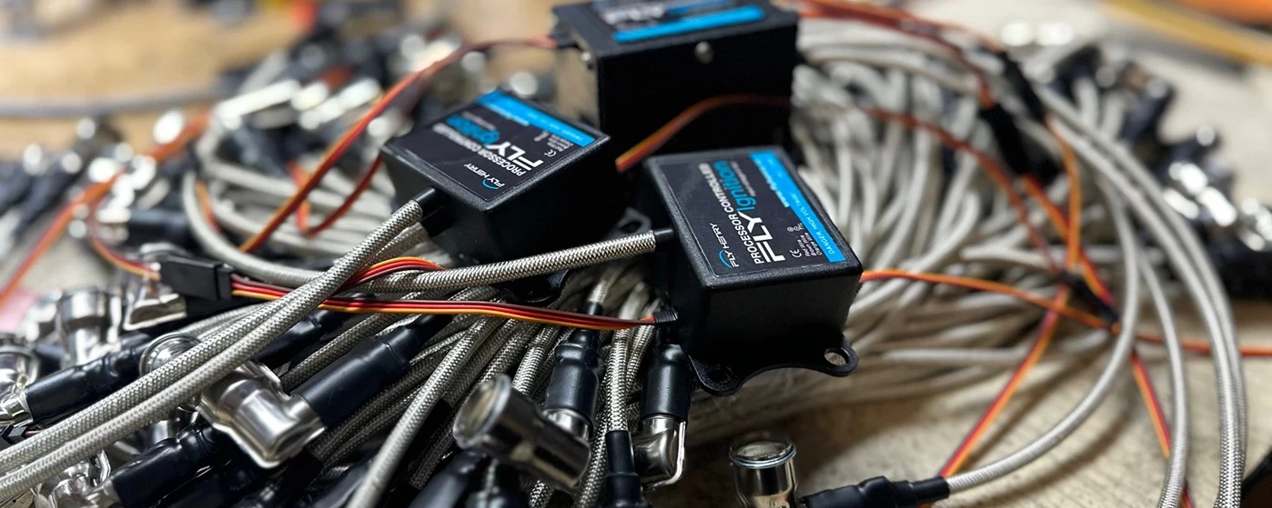 Multiple electronic ignition systems near each other.