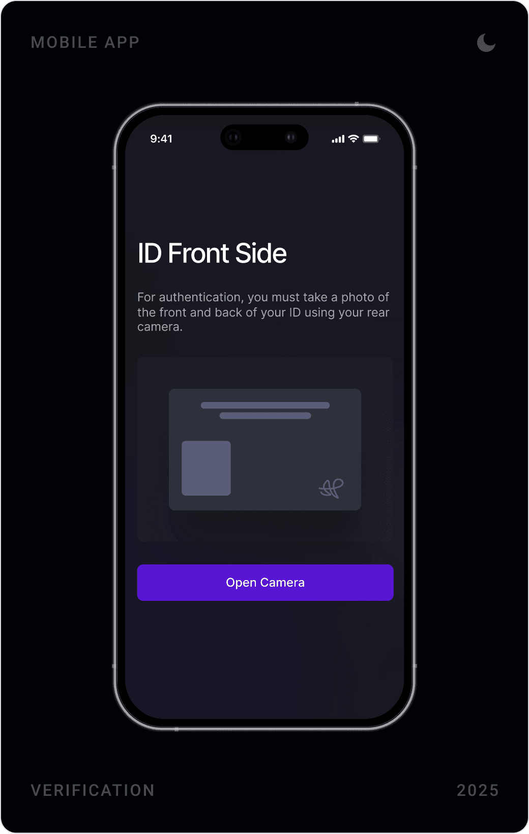 Secure Identity Capture Screen Design