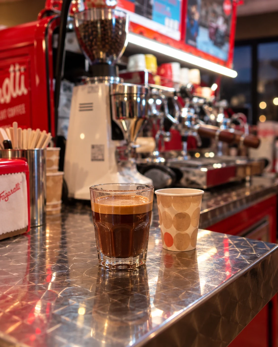 Dirty Italiano, heiße Schokolade mit Espresso-Shot