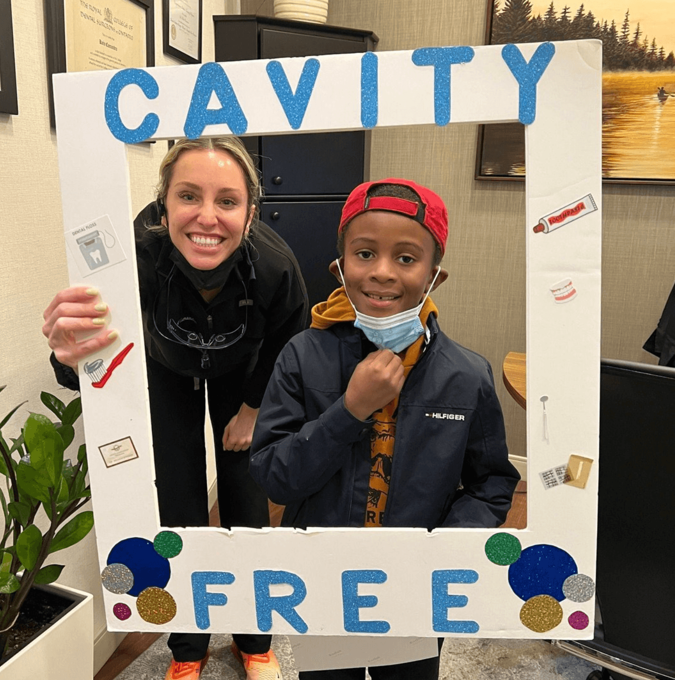 Cavity-free winner at ScarboroSmiles inn Scarborough, ON | Best Dentist for Dental Care for Kids in Scarborough, ON.