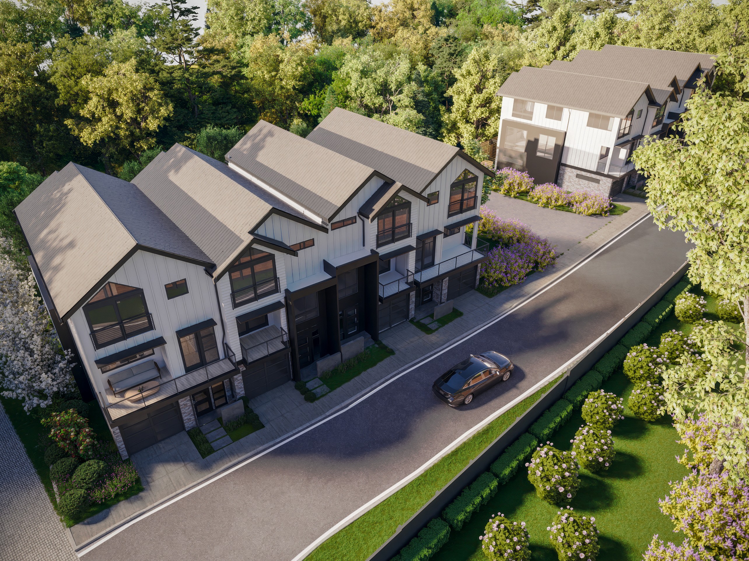 Winsor Townhomes Bothell WA aerial view Northshore School District location