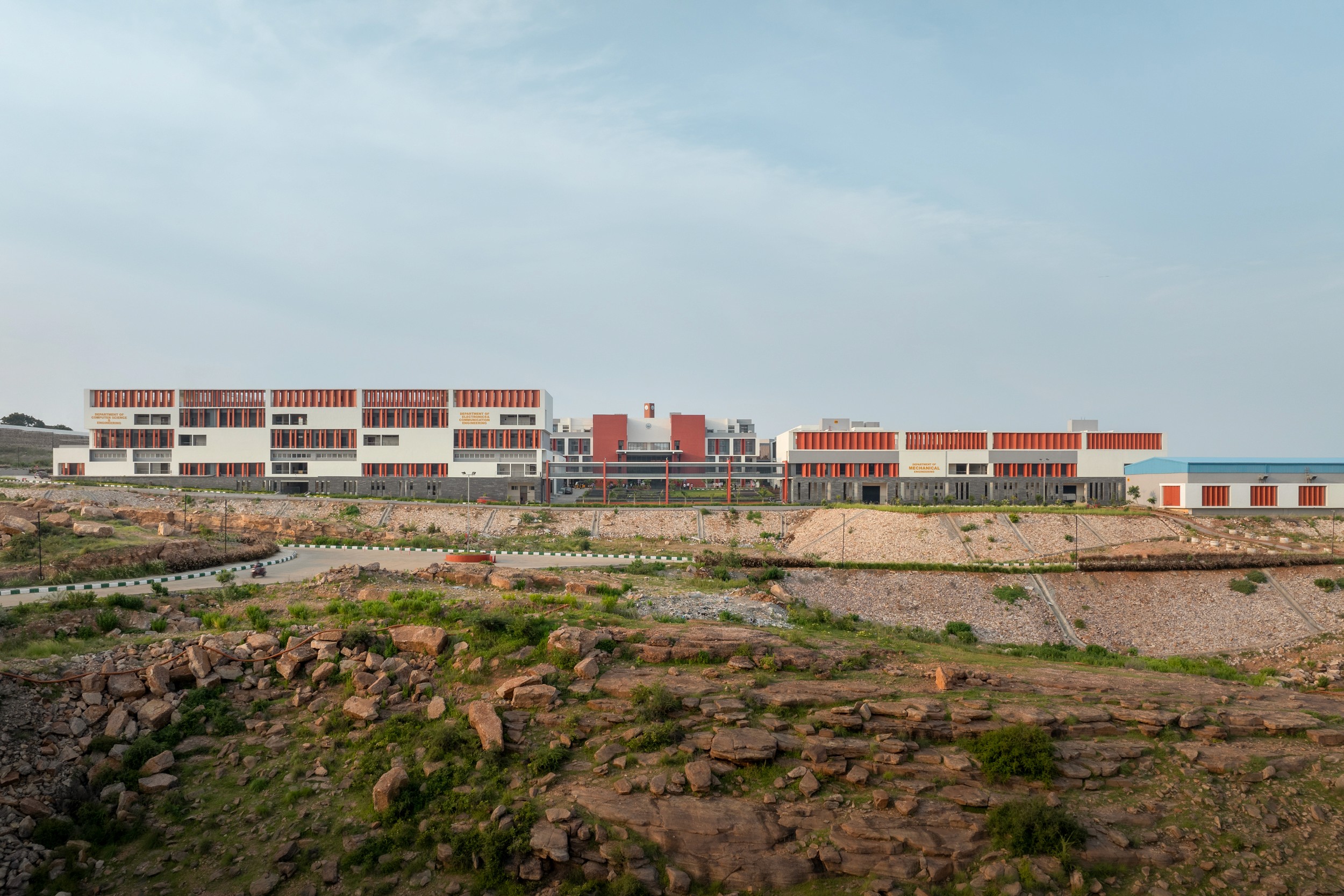 IIITDM Kurnool designed by Urbanframe. Architecture photography by Ekansh Goel, Studio Recall.