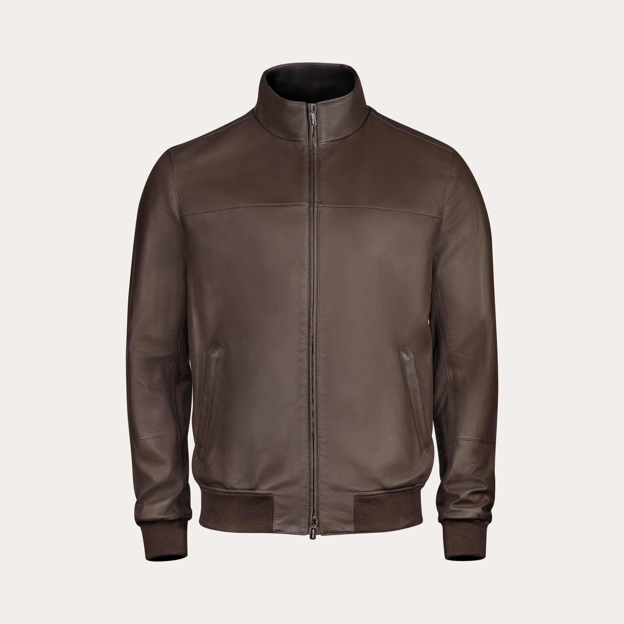 Matte Leather Bomber - Mandelli UK