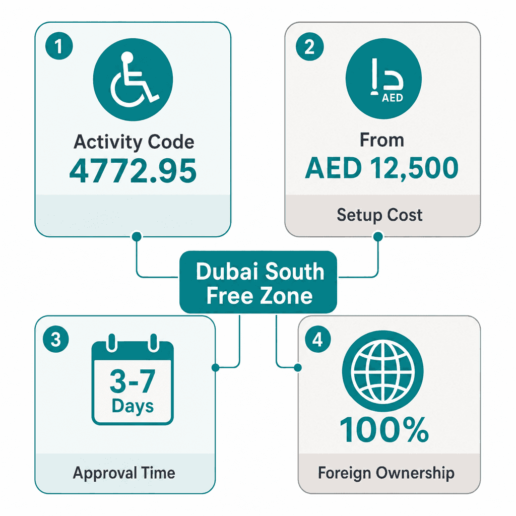Infographic: People of Determination Equipment Trading License in Dubai: Cost and Requirements