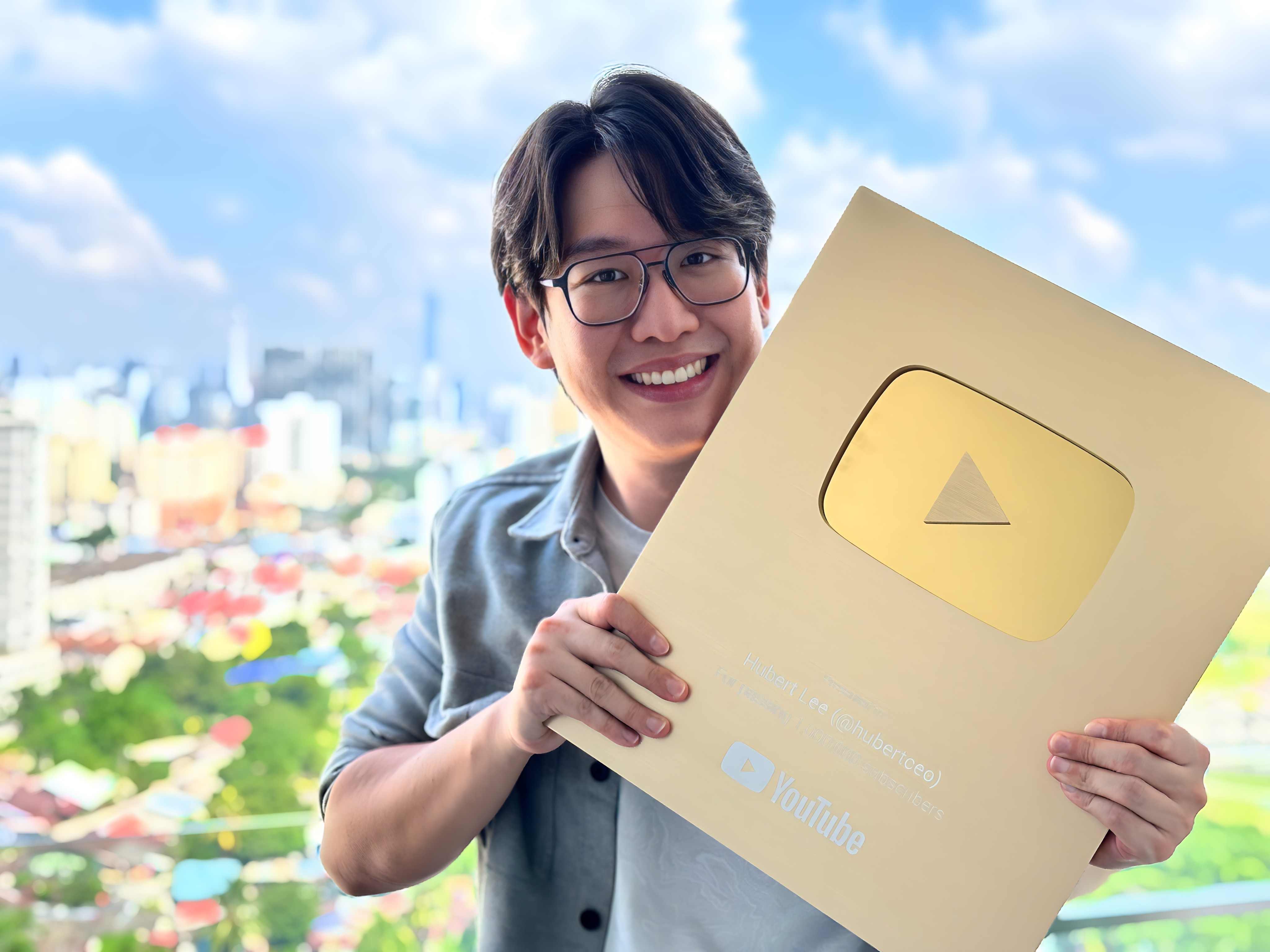 Person in fog with a glowing, glitching computer monitor head, dark cyberpunk portrait.