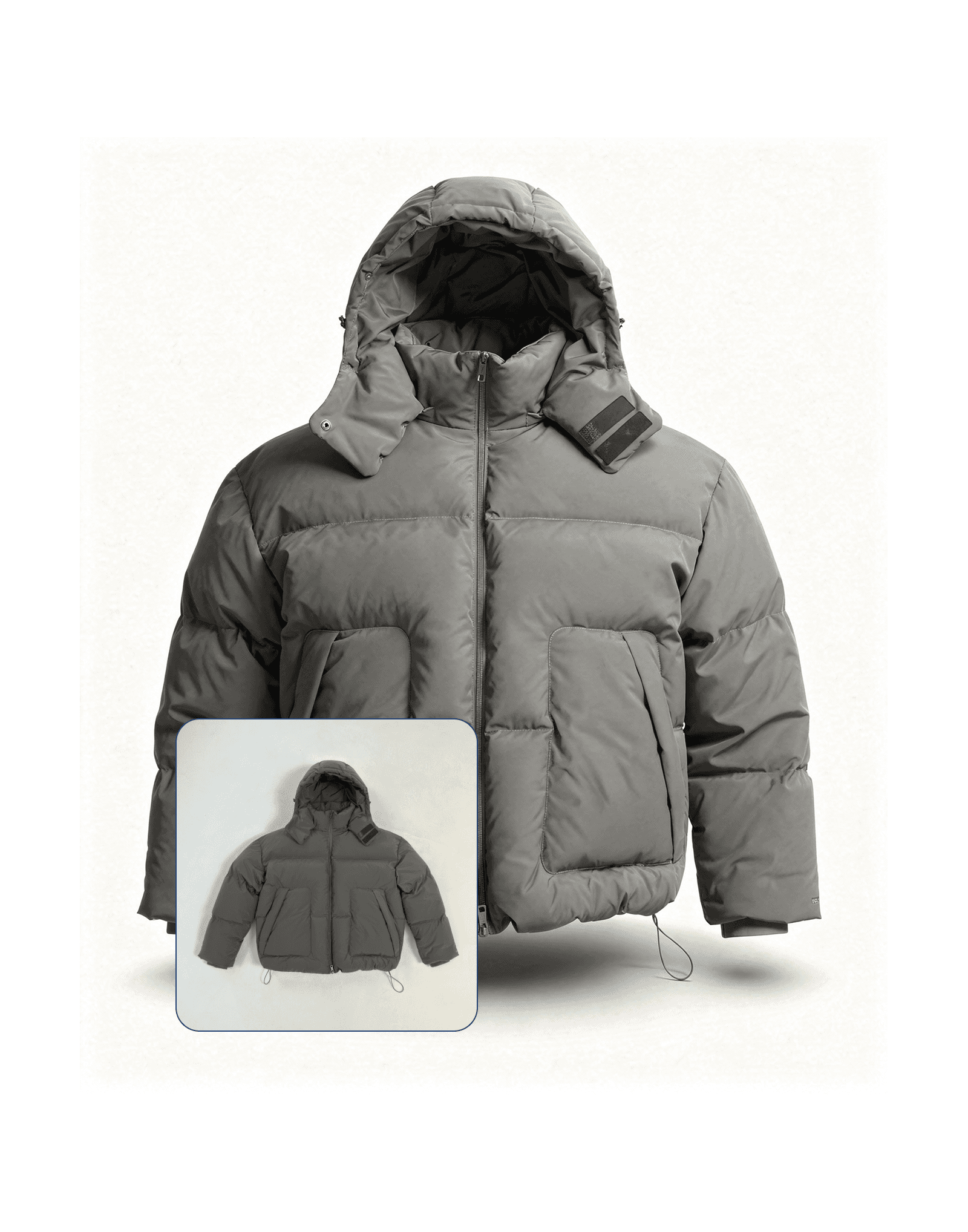 a woman in a white coat and black boots