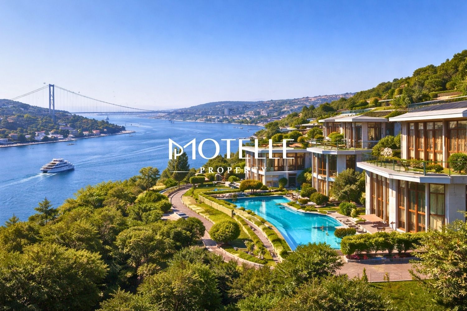 Luxury villas in Sarıyer with panoramic Bosphorus views