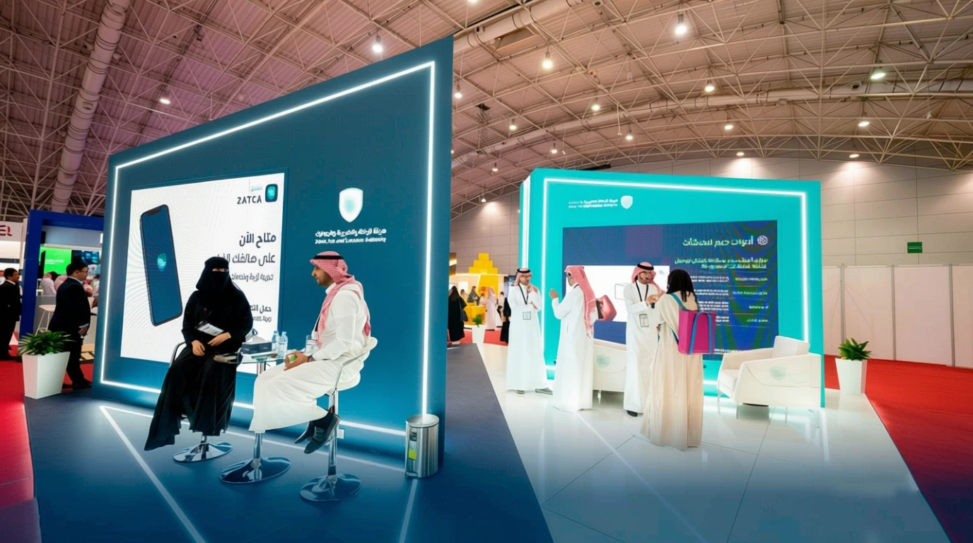 zakat tax and customs authority booth at ricec riyadh