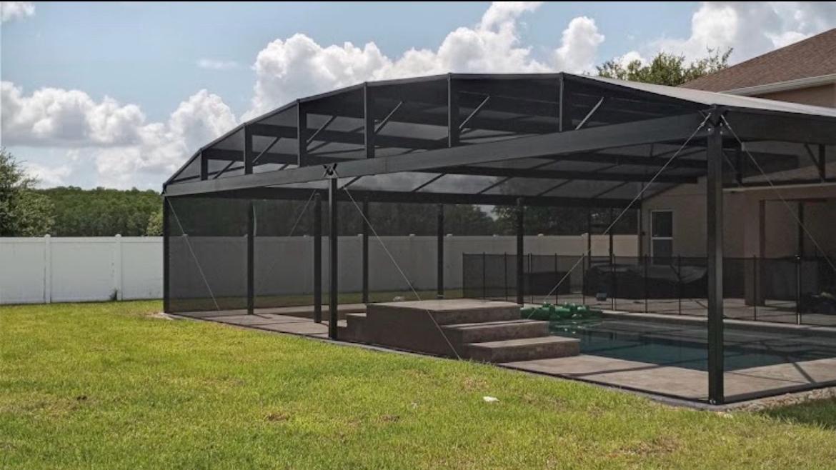 Pool Enclosure with Swimming Pool