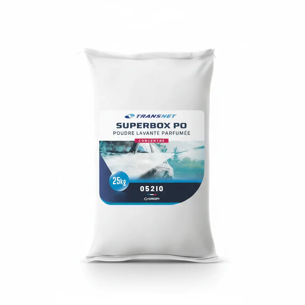 SUPERBOX PO - zasadowy proszek myjący do myjni portalowych, pH 11.1, worki 25 kg