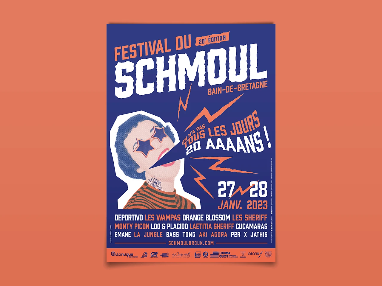 Affiche de l'édition 2023 du Festival du Schmoul