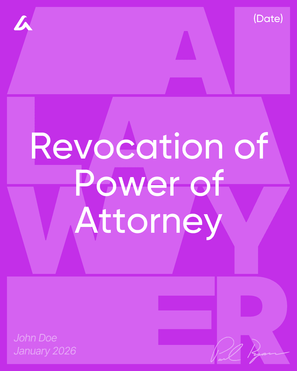 Revocation of Power of Attorney
