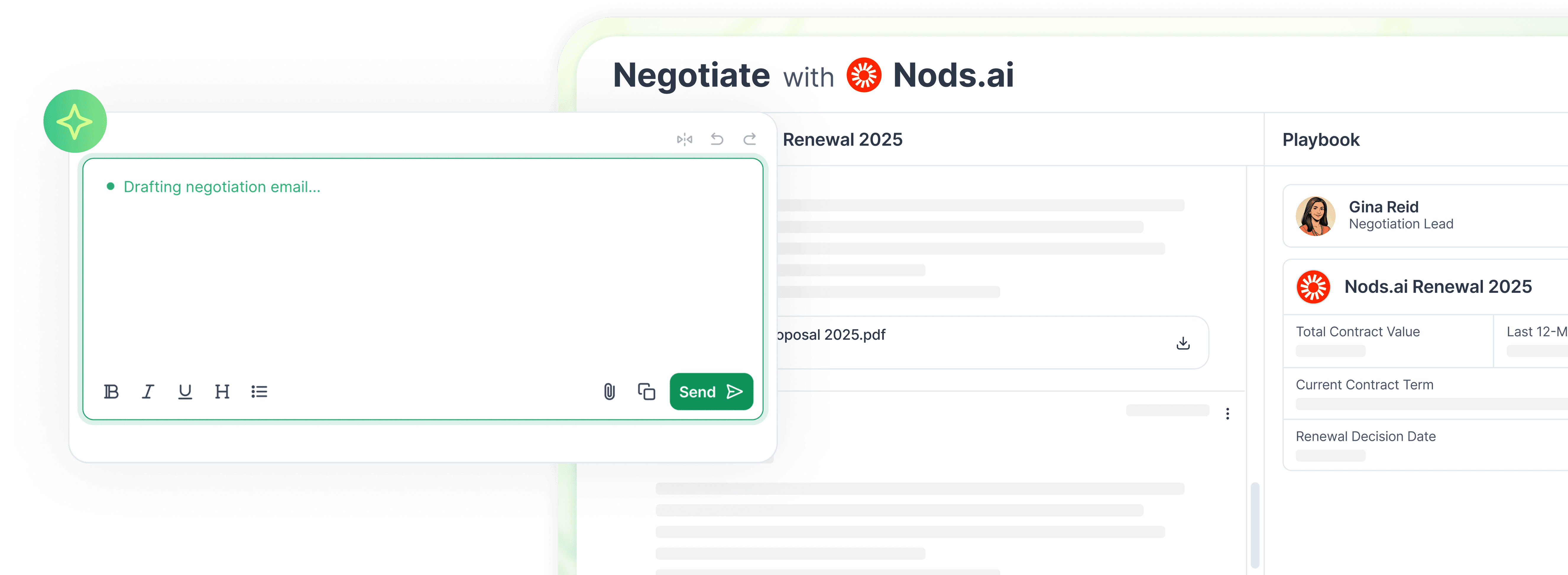 Renewal calendar showing upcoming renewals.