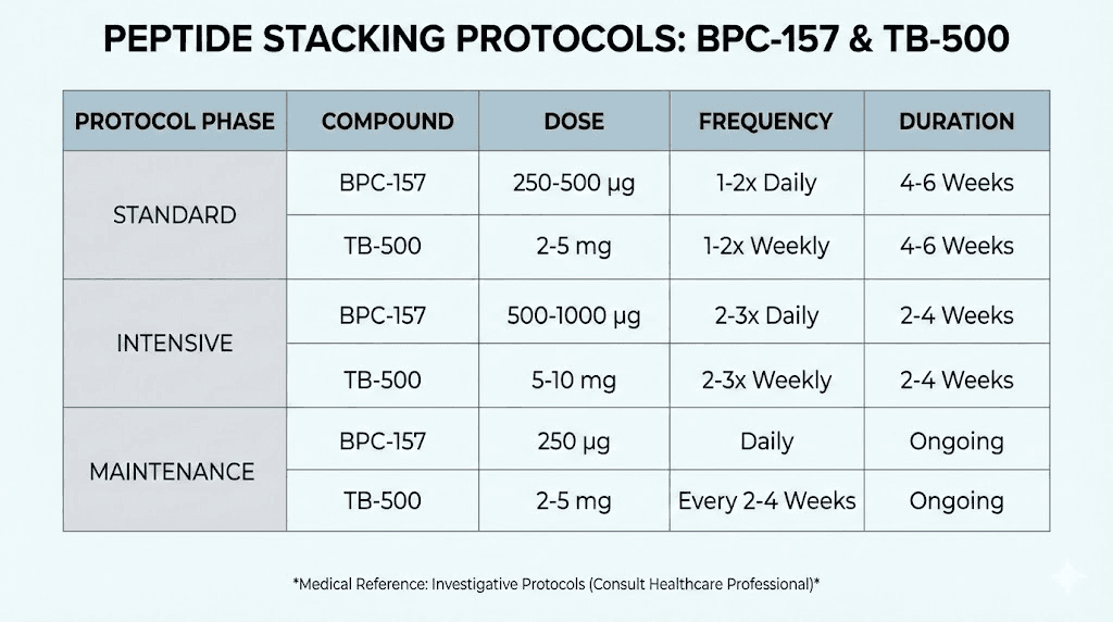 bpc-157-tb500-peptides-complete-stacking-guide