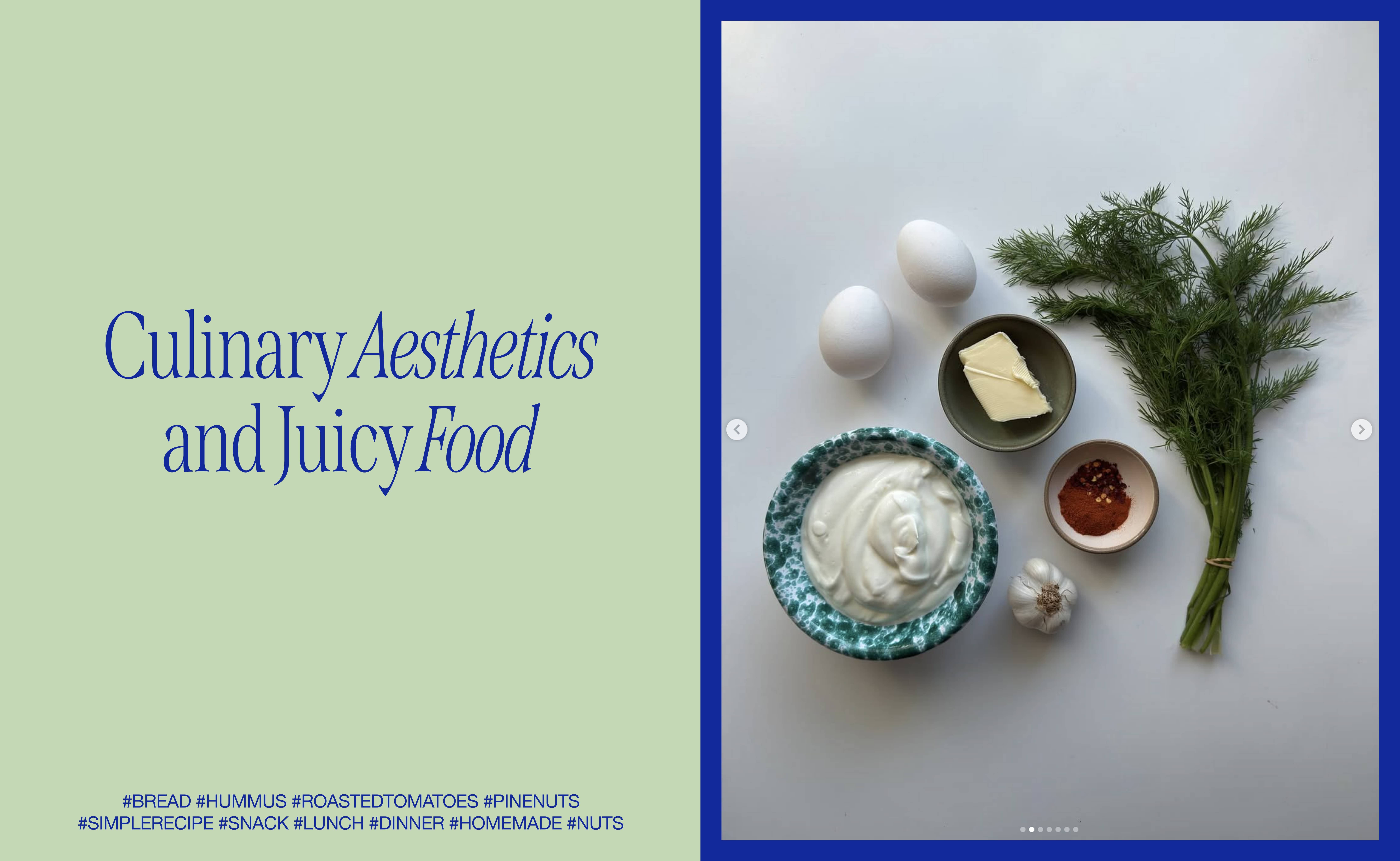 Brand Design für Social Media Brand Giusi Food – Text & Foto