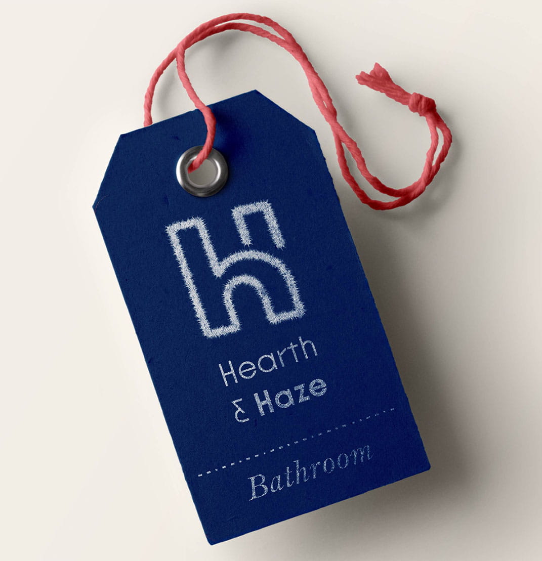 Hearth & Haze store labels - Bathroom 