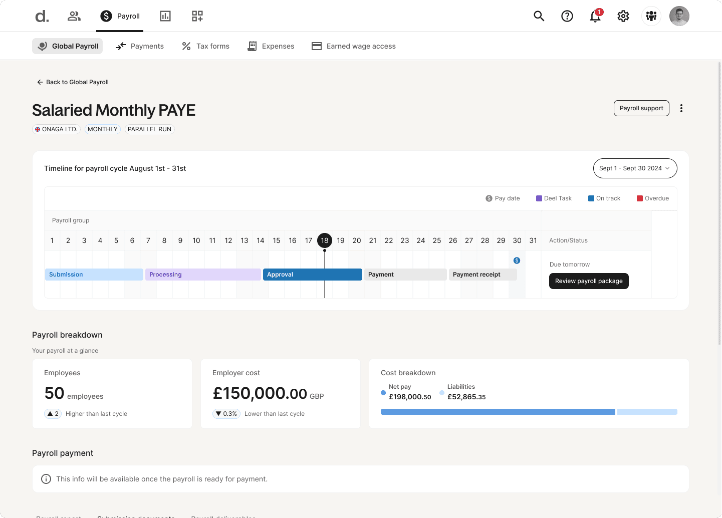 Improved service level management through intuitive design, enabling real-time tracking of workflow delays. Streamlined the oversight of Client vs. Deel PRM accountability and delivery timelines.