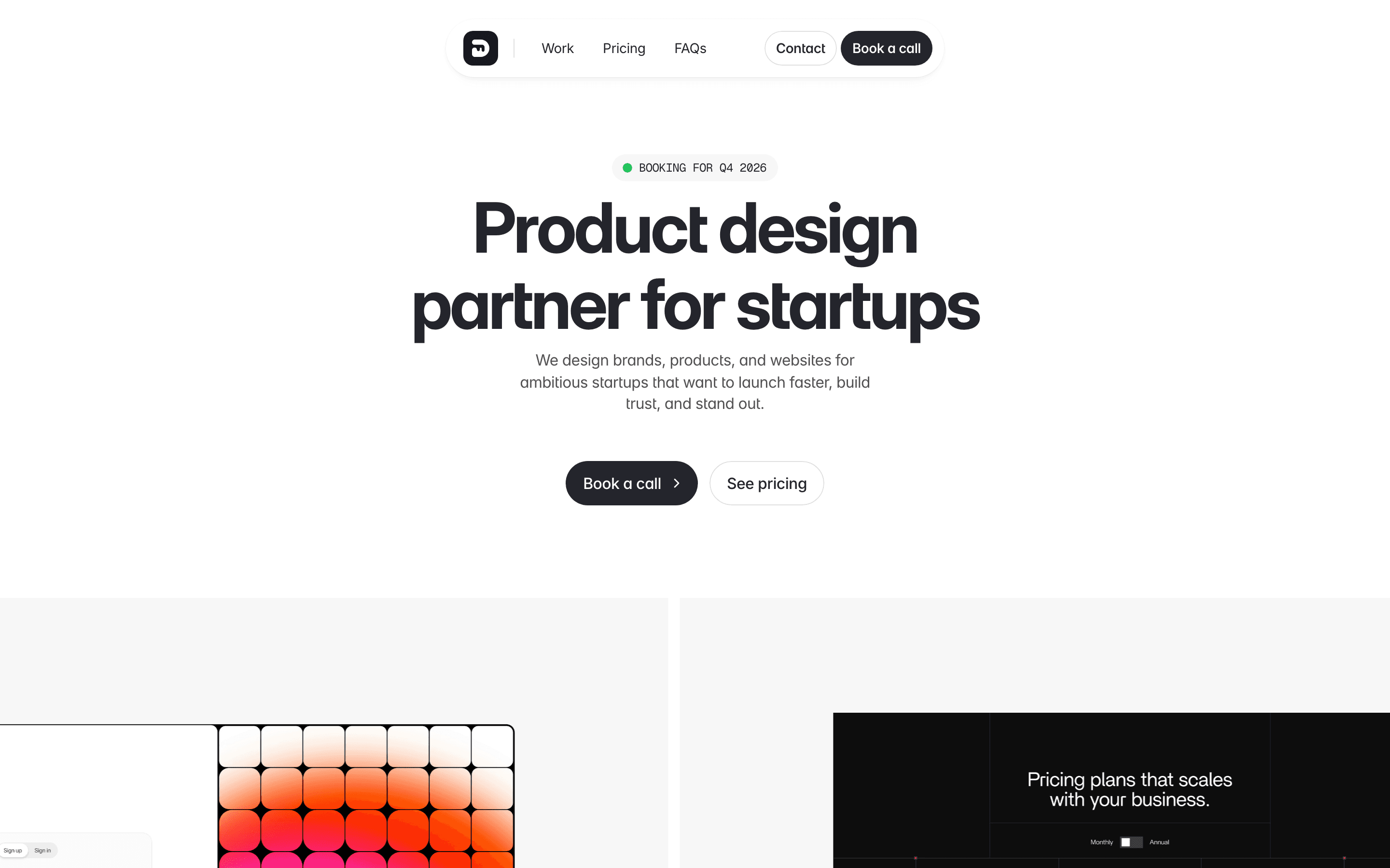 Default Studio live website screenshot