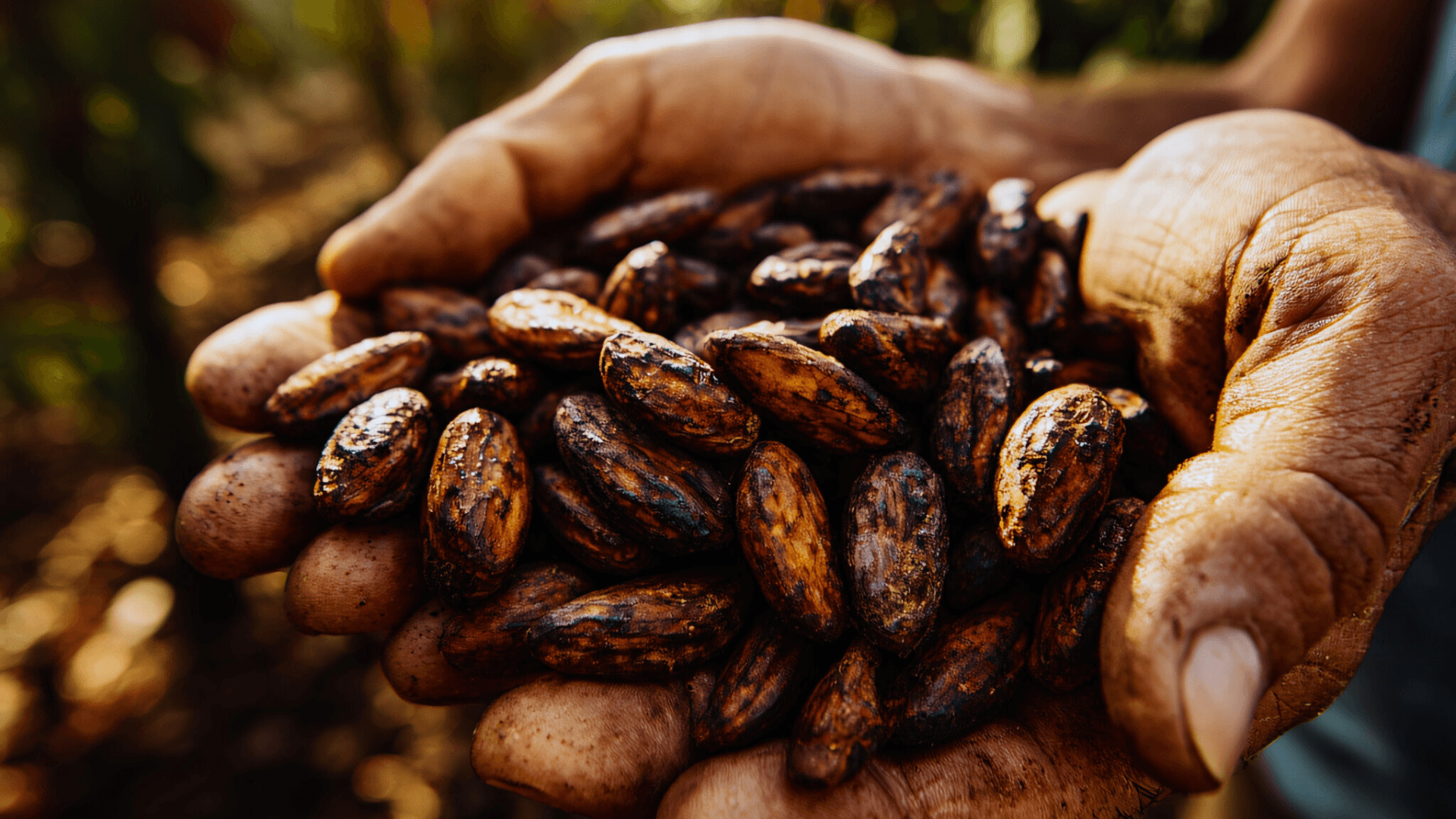 Hands that carry seeds symbolize the fertility of the soil and the critical importance of climate-friendly agriculture.