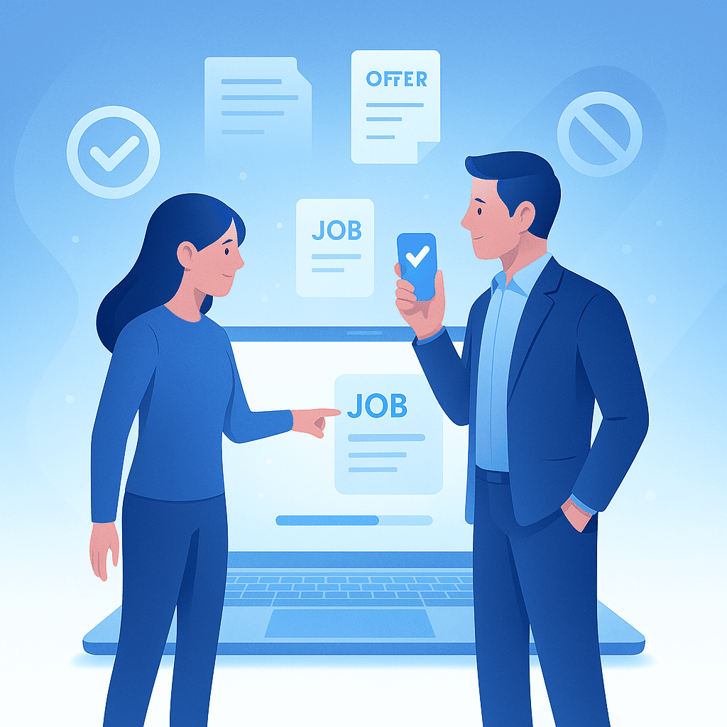 Tis is an image of jfreshers getting offer letter