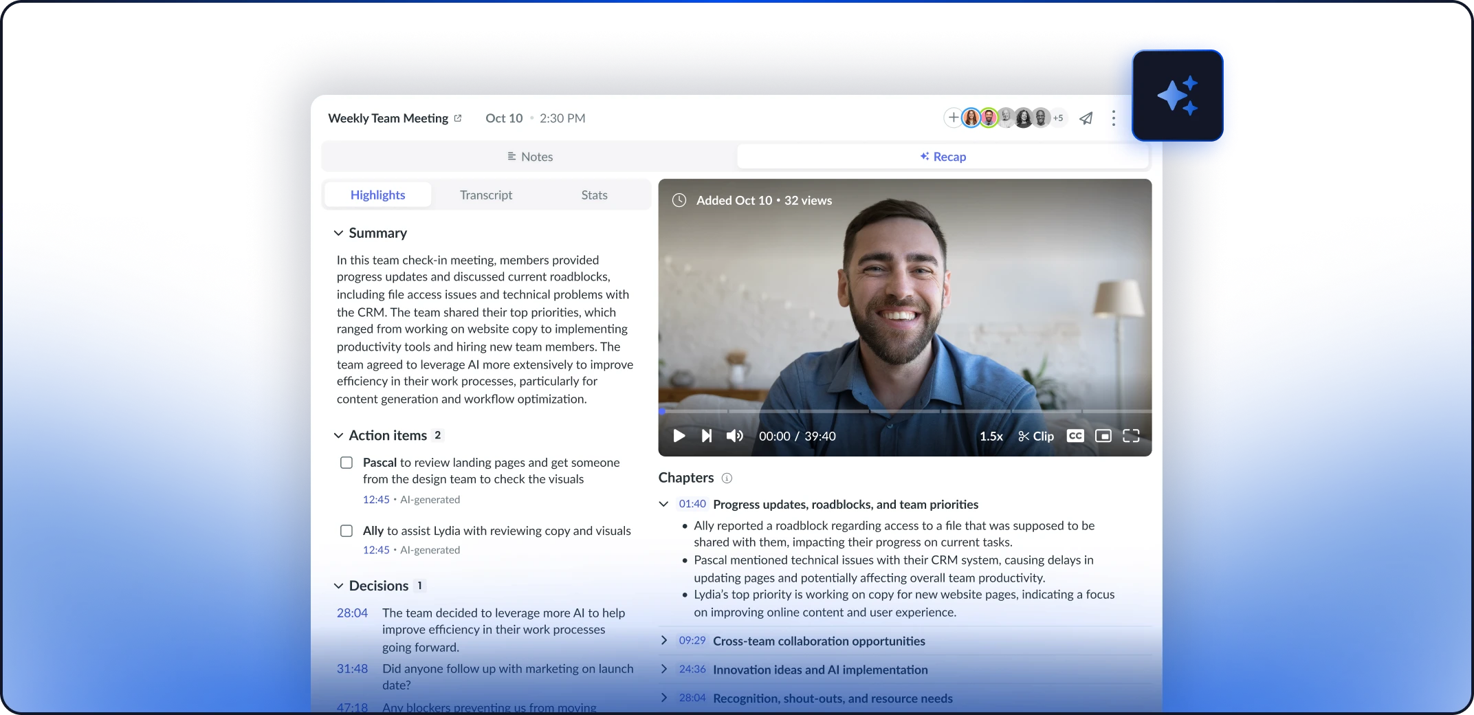 Fellow app screenshot