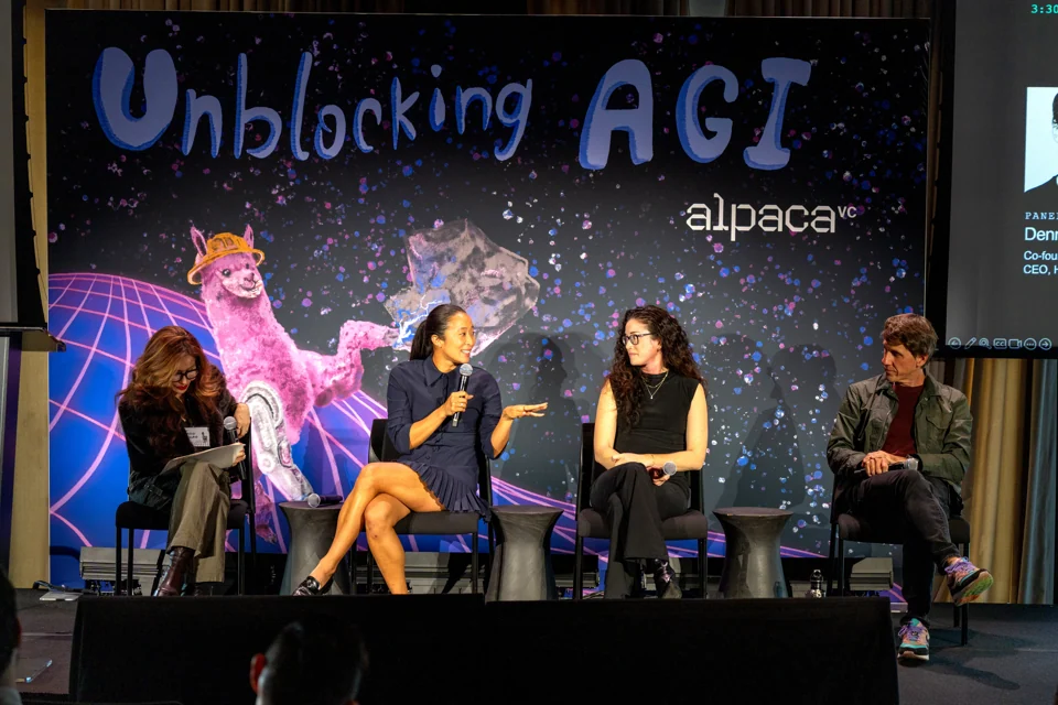 The Human Agency panel on stage.