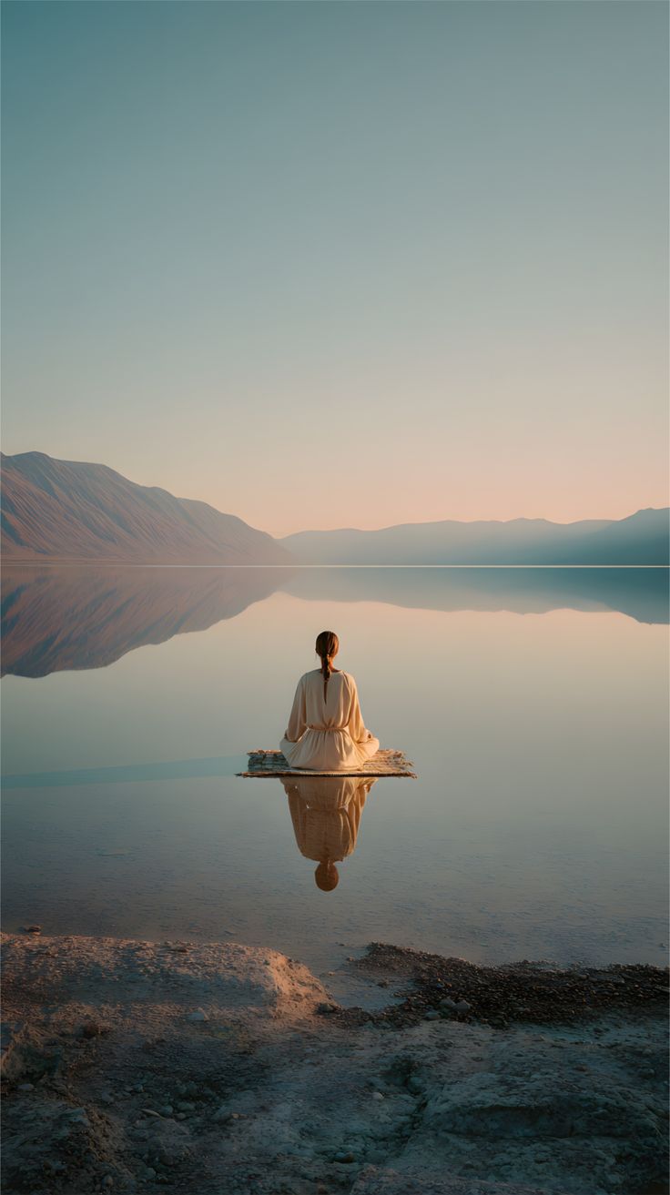 bird flying above water under white sky during daytime photo