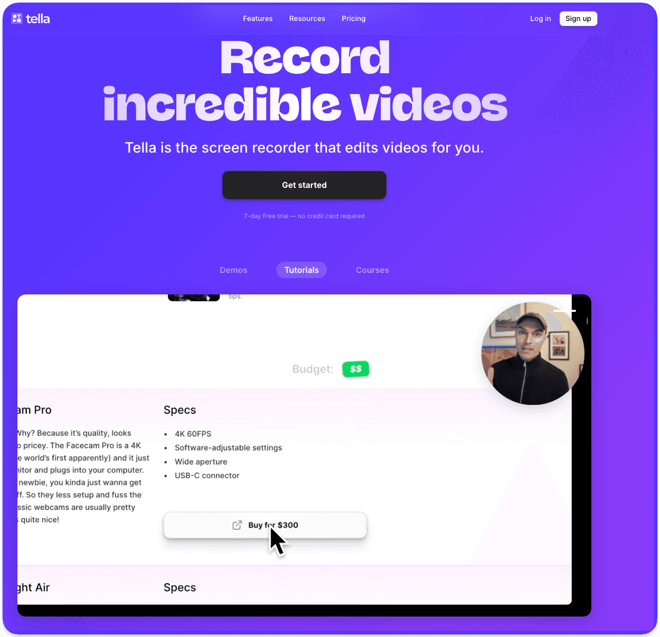 Tella's Mac Screen Recorder