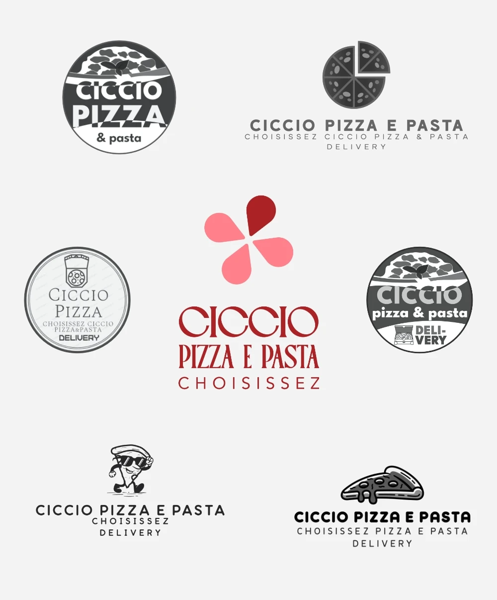 Logo progettato da Salvatore Rubino messo a confronto con altri loghi disegnati da altri concorrenti meno specializzati